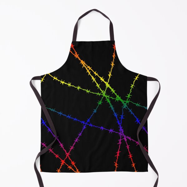 Item preview, Barbed Wire Rainbow on black designed and sold by PrettyDanny.