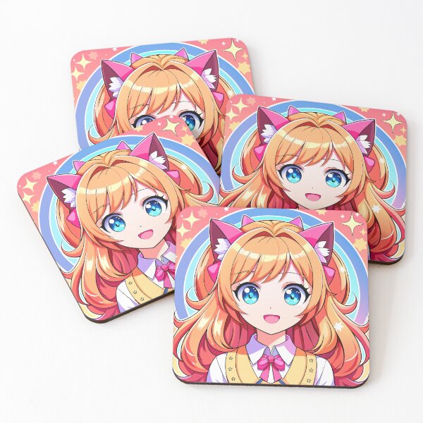 Item preview, Surprised Sweetness: Kawaii Anime Girl designed and sold by AgarutanPrint.
