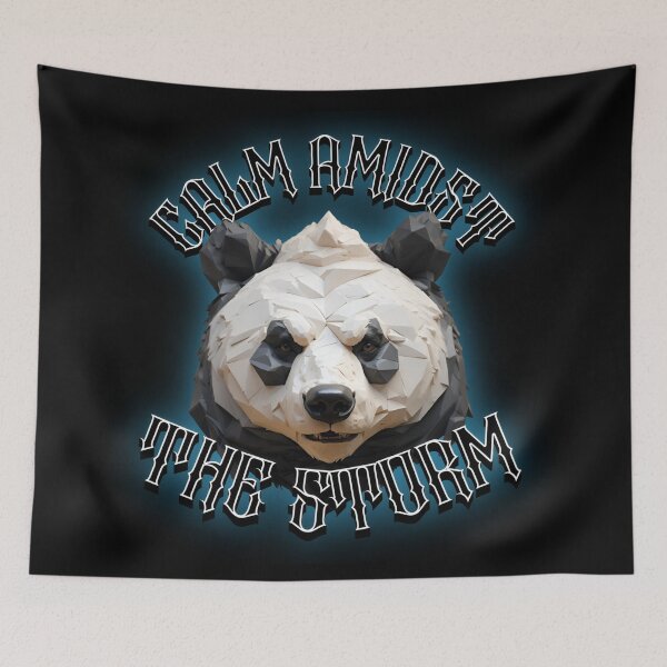 Item preview, Calm Amidst The Storm / Bear Motivation designed and sold by PolygonPinnacle.
