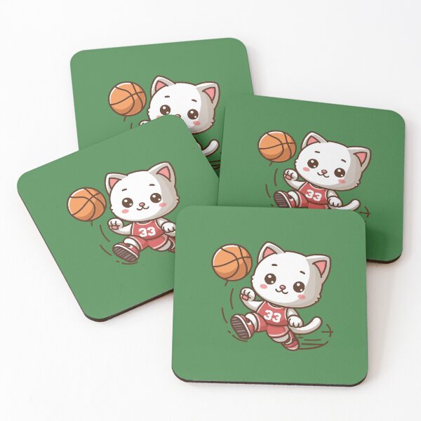 Item preview, Lay up Basketball cat designed and sold by SOMI SOMI.