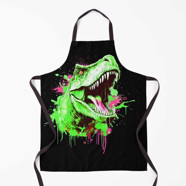 Item preview, Roaring green t-rex dinosaur designed and sold by OdinsBigBeard.
