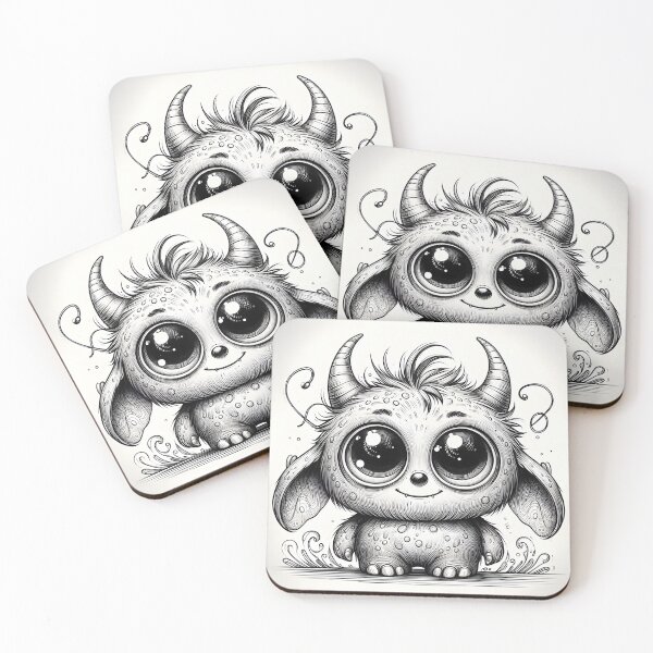 Item preview, little monster with big eyes designed and sold by KAJA-T.