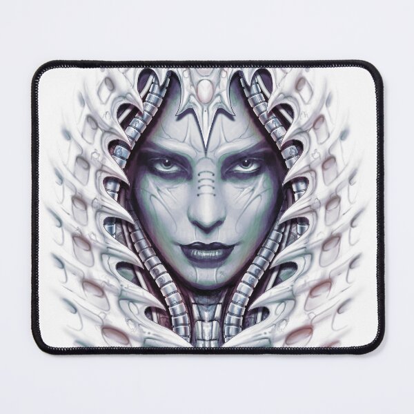 Item preview, Lady Evil - Fantasy Biomechanic Illustration - blue Version designed and sold by KairoDesign.