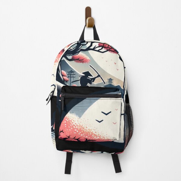 Item preview, Japanese landscape with katana, cherry blossoms, modern style designed and sold by Pflugart.