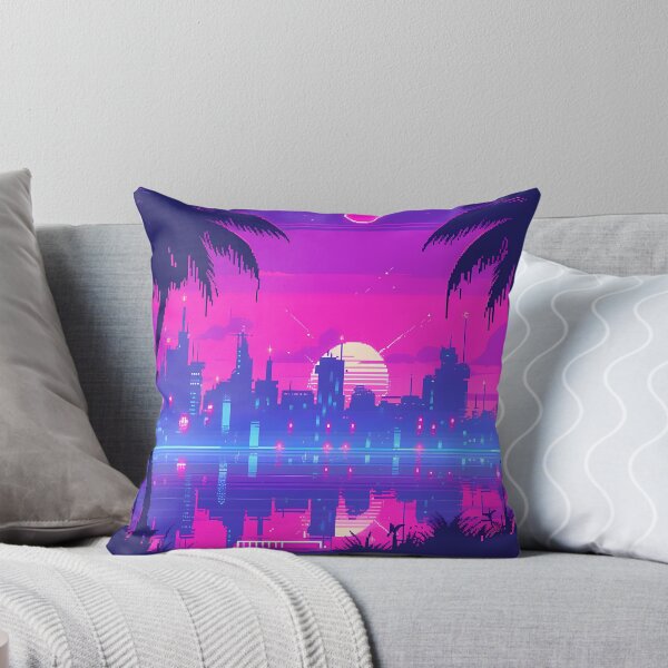 Item preview, Pixel art City Sunset-Vaporwave  designed and sold by octoboobs.