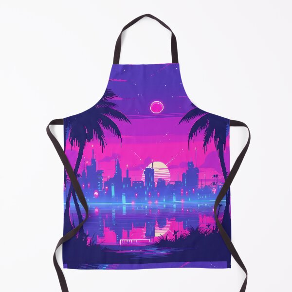 Item preview, Pixel art City Sunset-Vaporwave designed and sold by octoboobs.