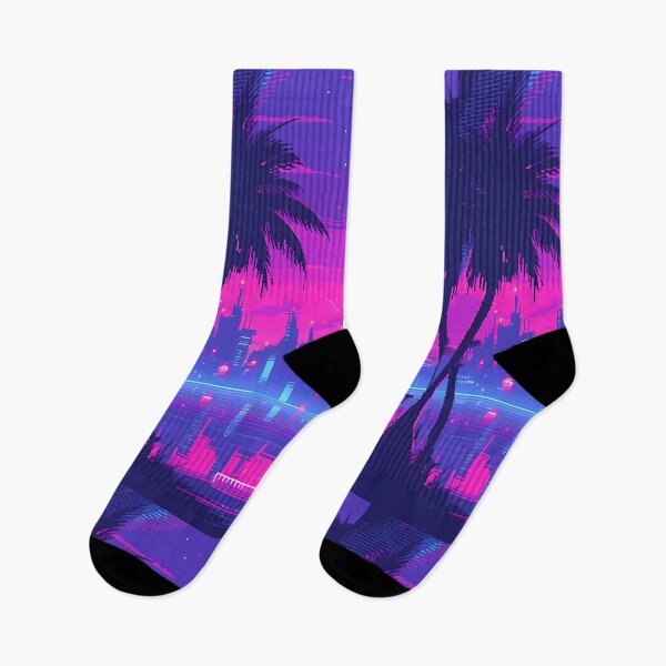 Item preview, Pixel art City Sunset-Vaporwave  designed and sold by octoboobs.