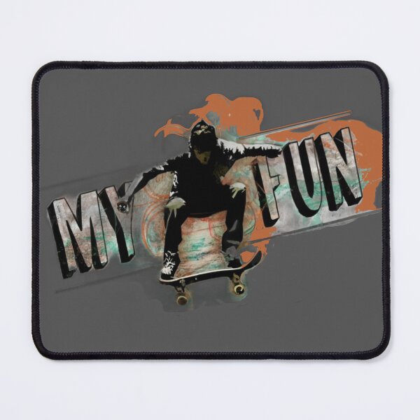Item preview, Skateboarder with 'My Fun' text designed and sold by Tomasz Siennicki.