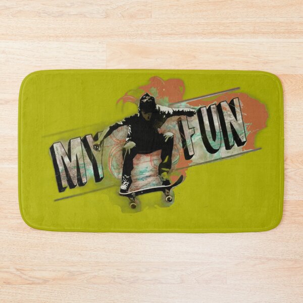 Item preview, Skateboarder with 'My Fun' text designed and sold by Tomasz  Siennicki.
