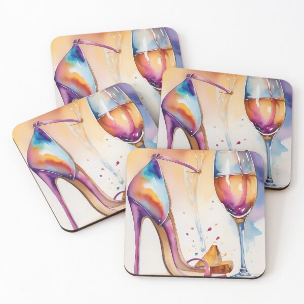 Item preview, Sip of Elegance: Galentine's Stiletto Splash designed and sold by Gaynor Burrows.