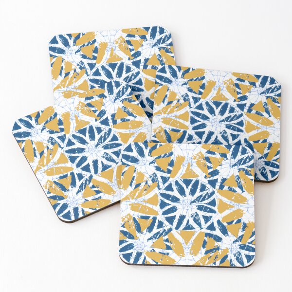 Item preview, floral tile print designed and sold by Andy Maffo Makes Art.