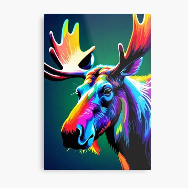 Beautiful Swamp Deer With Floral Theme Framed Art Print, For Wall