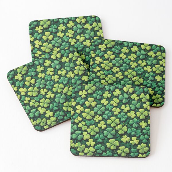 Item preview, Clover background. A pattern for St Patrick's Day. designed and sold by twisted-dot.