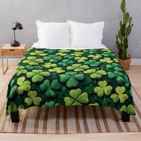Item preview, Clover background. A pattern for St Patrick's Day. designed and sold by twisted-dot.
