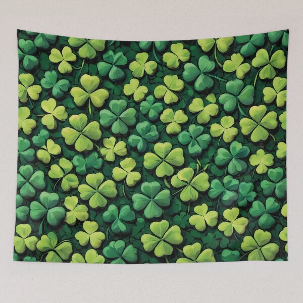 Item preview, Clover background. A pattern for St Patrick's Day. designed and sold by twisted-dot.