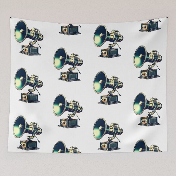 Item preview, loudspeaker megaphone music speaker retro vintage sound radio  designed and sold by MaciejPetelski.