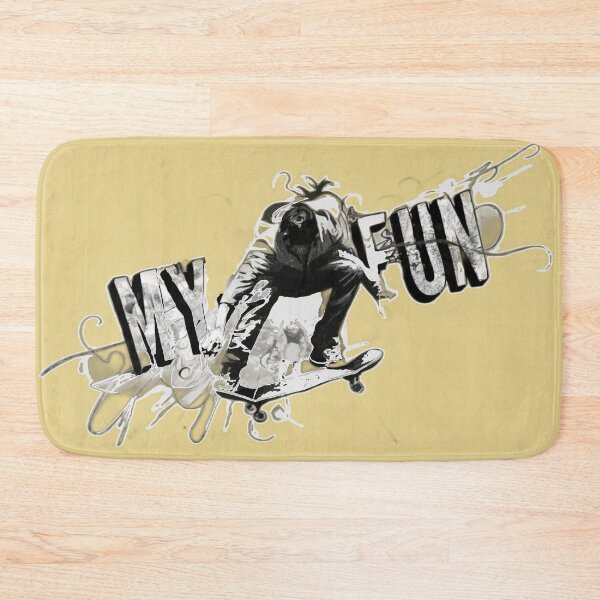 Item preview,  Sketch of a skateboarder with the text 'My Fun' designed and sold by Tomasz  Siennicki.
