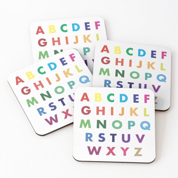 Item preview, ABC alphabet letter stickers designed and sold by Wolagno.