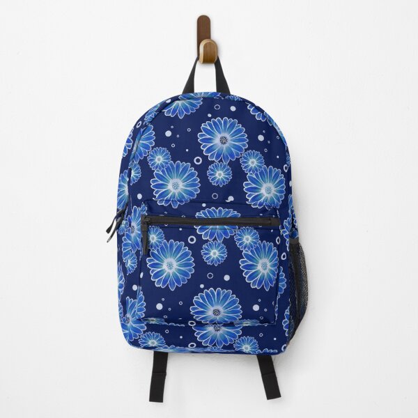 Item preview, Blue flowers pattern designed and sold by VauKaArtShop.