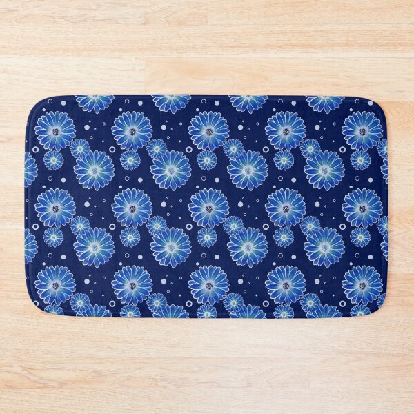 Item preview, Blue flowers pattern designed and sold by VauKaArtShop.