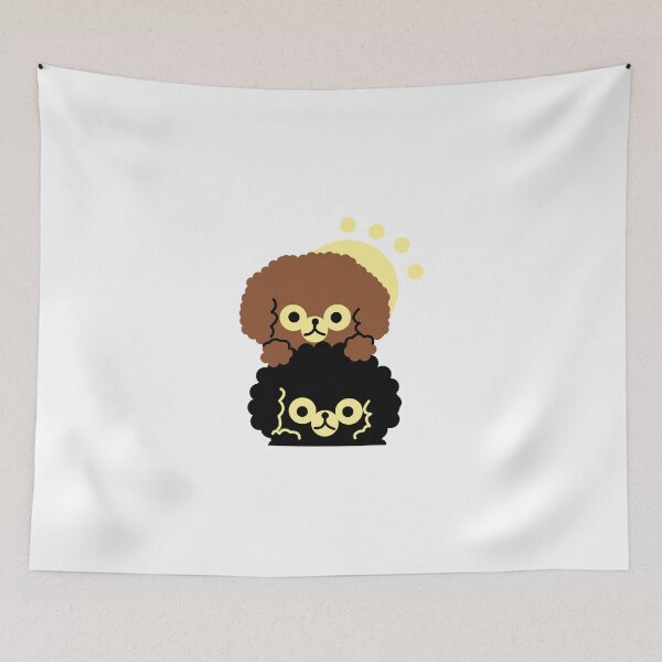 Item preview, Furry Friends Cute Dogs Fluffy Toy Poodles designed and sold by oneskyoneland.