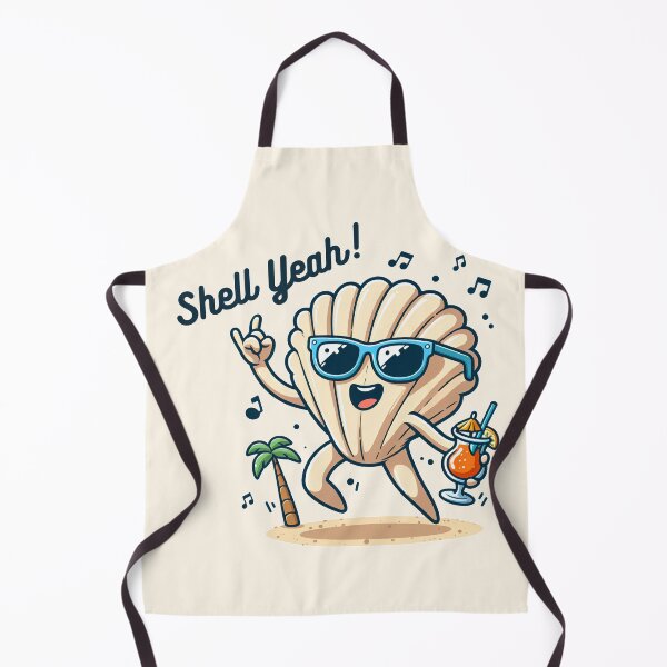 Item preview, Shell yeah, dancing shell on a beach designed and sold by YuliaHulia.
