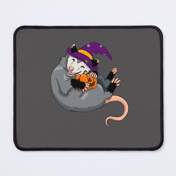 Item preview, Halloween opossum with pumpkin and witch hat designed and sold by christmas-lady.