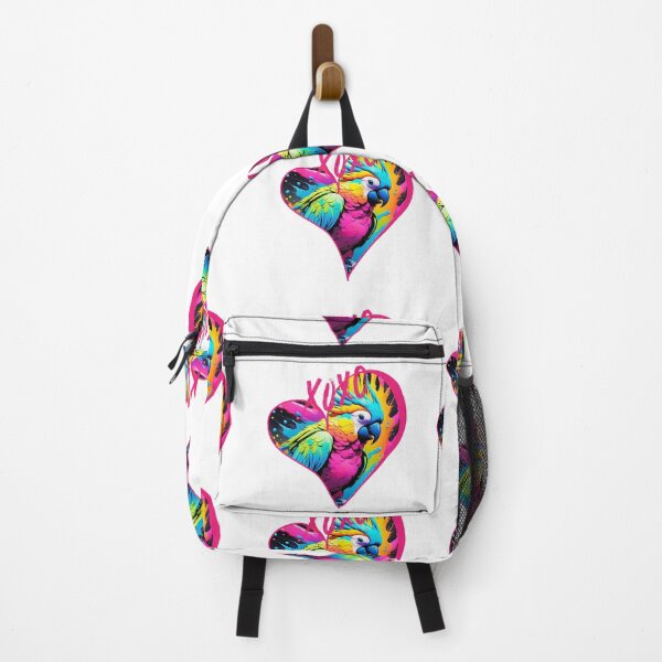 Item preview, Neon parrot in a heart designed and sold by Coolparrotgirl.