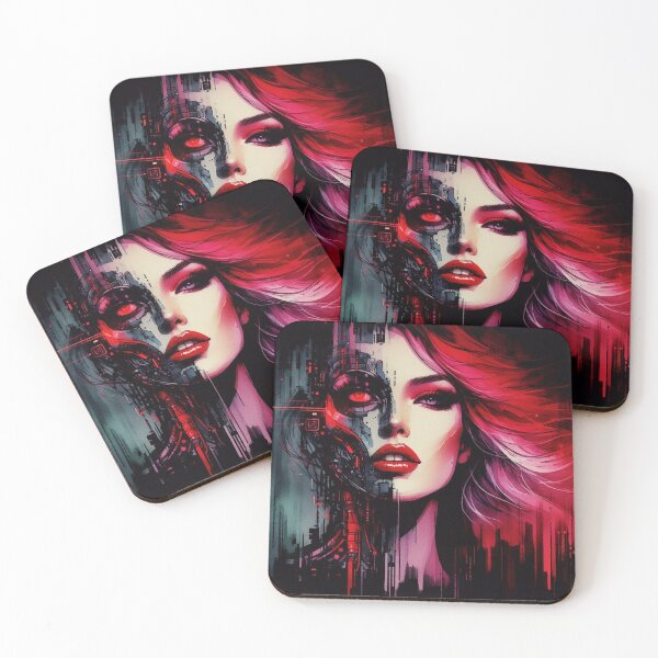 Item preview, Cyberpunk Femme Fatale neon noir designed and sold by RESToRAPTOR.