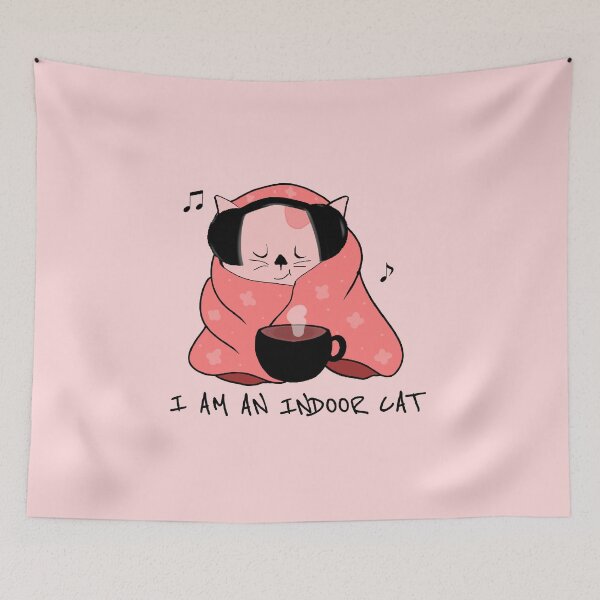 Item preview, I am an indoor cat - cute introvert cat designed and sold by stayartsy07.