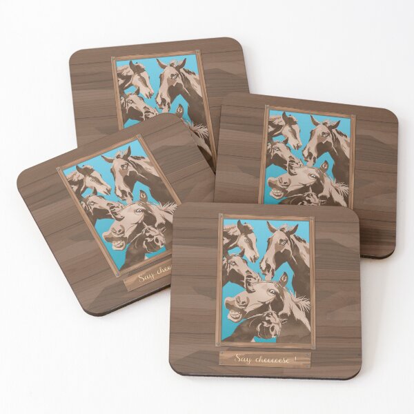 Item preview, Funny horses, say cheese ! designed and sold by Captain Chromatic.