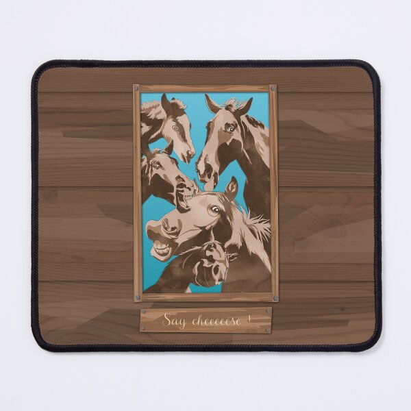 Item preview, Funny horses, say cheese ! designed and sold by Captain Chromatic.
