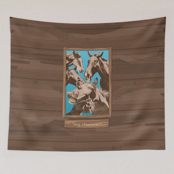 Item preview, Funny horses, say cheese ! designed and sold by Captain Chromatic.