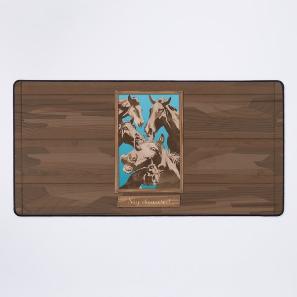 Item preview, Funny horses, say cheese ! designed and sold by Captain Chromatic.