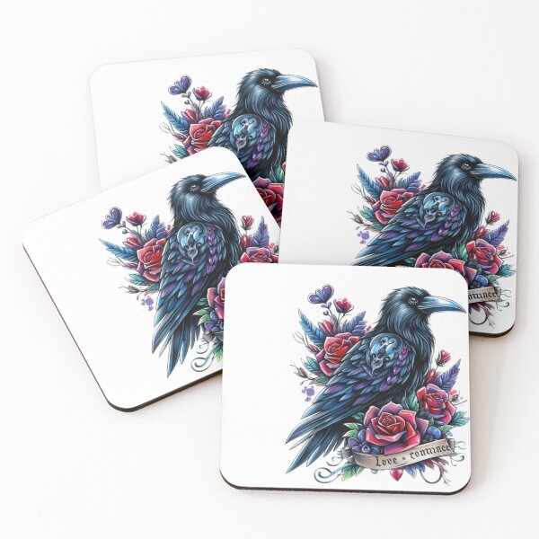 Item preview, Gothic raven goth valentines day Sticker designed and sold by Expressions-Sel.