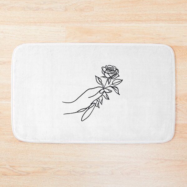 Item preview, Hand holding a rose lineart designed and sold by AlexKulix.