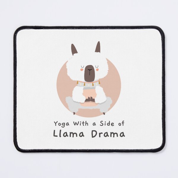 Item preview, Yoga With a Side of Llama Drama designed and sold by LyricsWear.