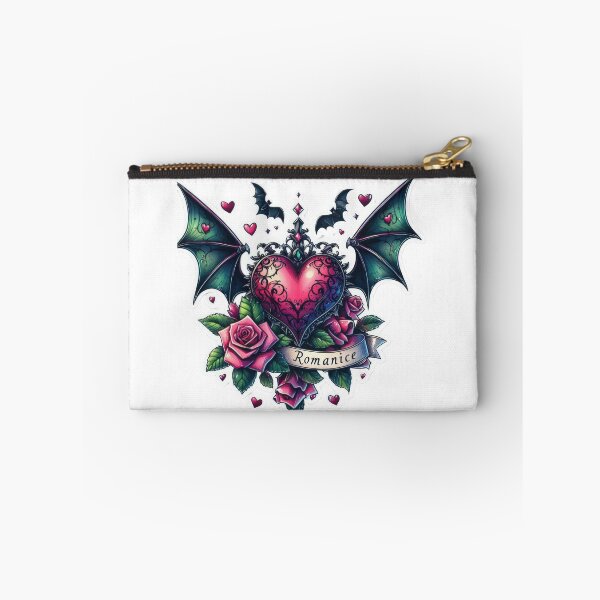 Item preview, Gothic heart with bat wings goth valentines day Sticker designed and sold by Expressions-Sel.