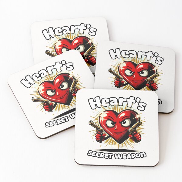 Item preview, Heart's Secret Weapon: Crimson Charm in Monochrome designed and sold by SplashTastic.