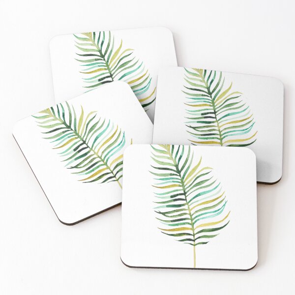 Item preview, tropical water color leaves  designed and sold by supervibesonly.