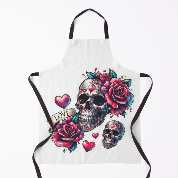 Item preview, Gothic valentines day skeleton roses goth Sticker designed and sold by Expressions-Sel.