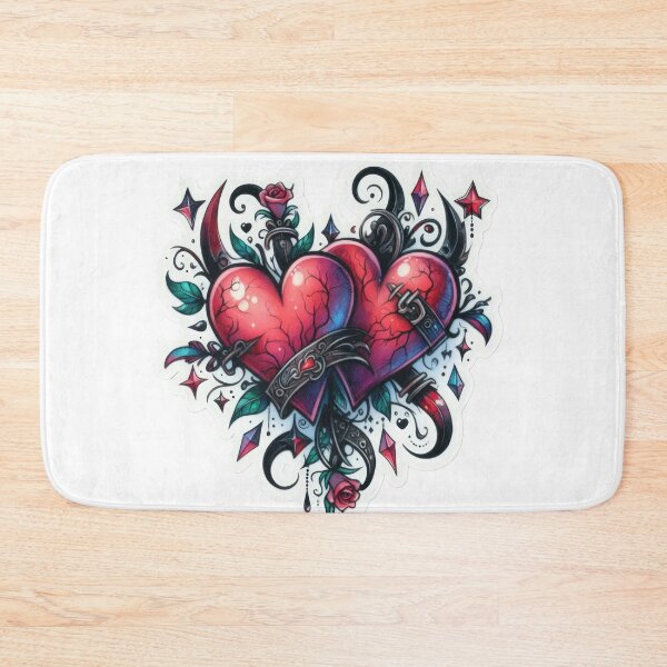 Item preview, Gothic valentines day hearts goth Sticker designed and sold by Expressions-Sel.