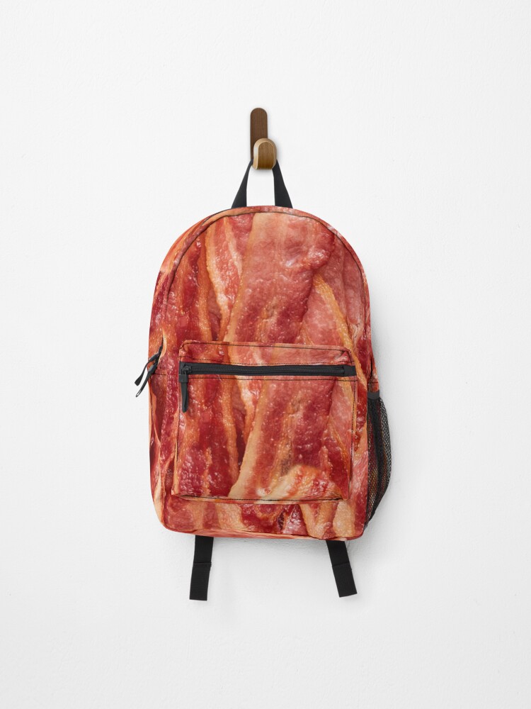 Thumbnail 1 of 3, Backpack, Bacon designed and sold by EmoteBot.