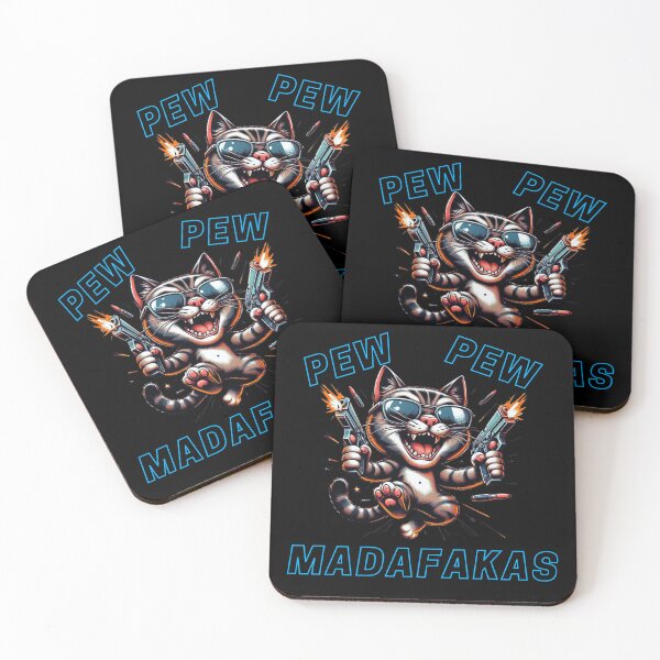 Item preview, Funny cat: Pew Pew Madfakas designed and sold by Sovi14.