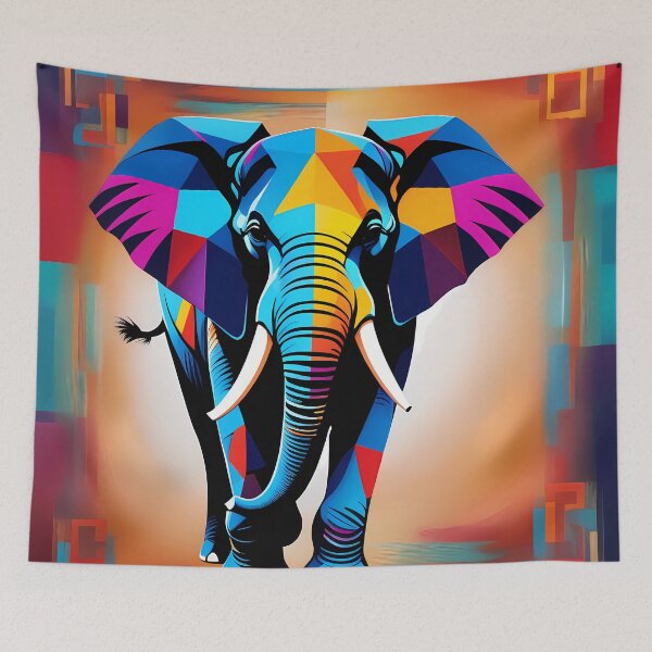 Item preview, Elephant abstract designed and sold by TaevasDesign.