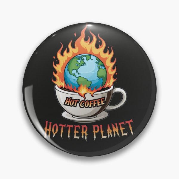 Artikelvorschau, Heißer Kaffee, heißerer Planet, Klimawandel-Dilemma entworfen und verkauft von FocusedPatterns.