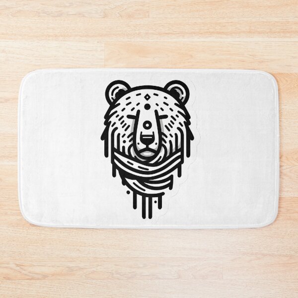 Item preview, Cool Bear Head Outline designed and sold by SimpleP.
