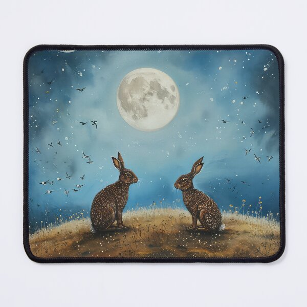 Item preview, Hares on a Hill designed and sold by thewandswant.