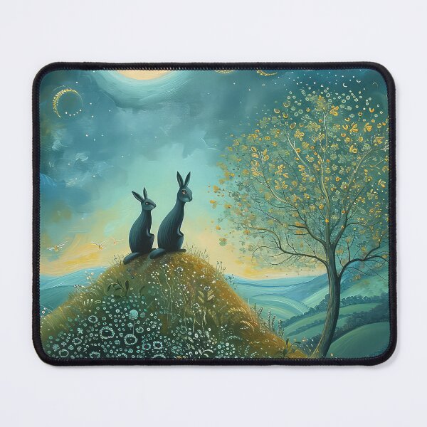 Item preview, Hares on a Hill designed and sold by thewandswant.