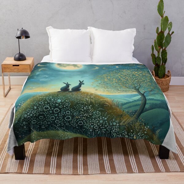 Item preview, Hares on a Hill designed and sold by thewandswant.